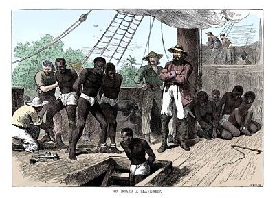 Venta y Comercio de esclavos africanos en América