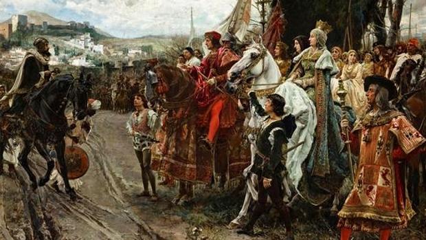 La rendición de Granada ante los Reyes Católicos